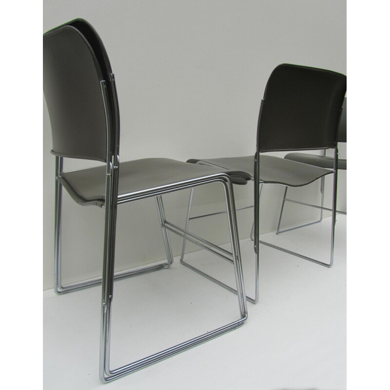 Set di 4 sedie impilabili di David Rowland modello 404 - 1960