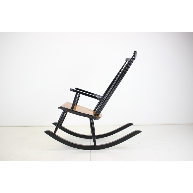 Vintage rocking chair by Varjosen Puunjalostus for Uusikylä, Finland 1960s