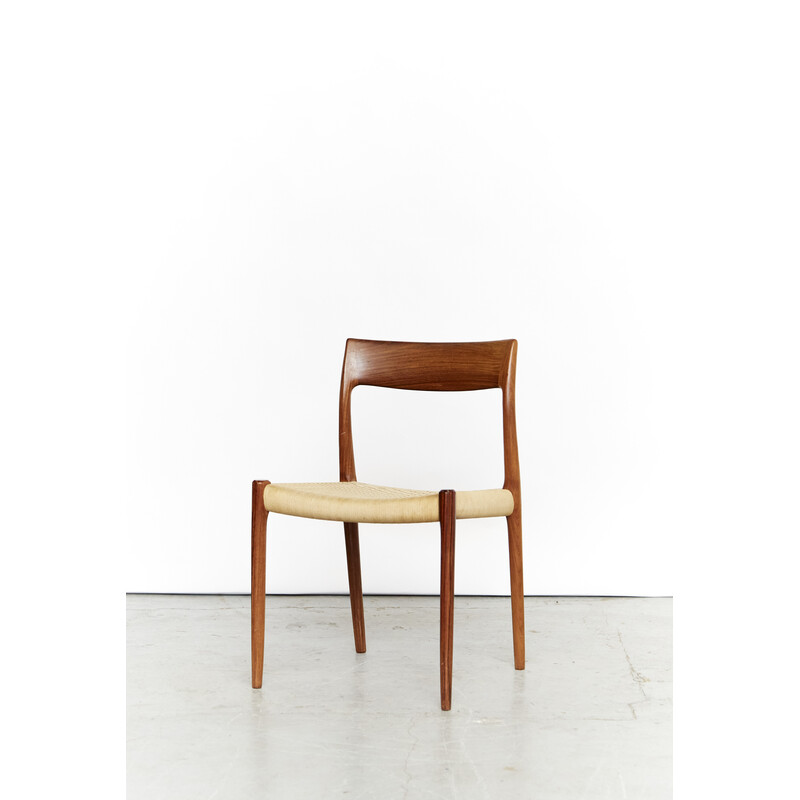 Conjunto de 4 cadeiras de pau-rosa vintage de Niels Otto Møller para J.L. Møllers, Dinamarca Anos 60