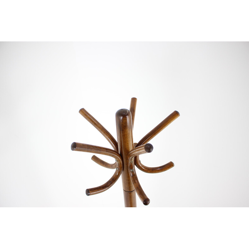 Vintage bentwood coat rack for Thonet, Czechoslovakia 1980s