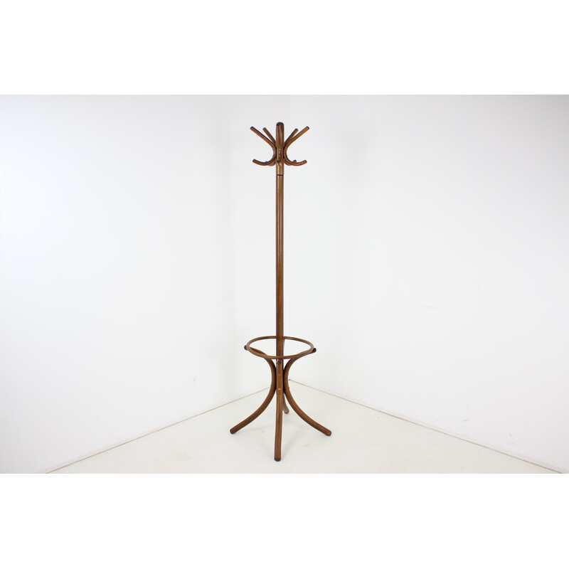 Vintage bentwood coat rack for Thonet, Czechoslovakia 1980s