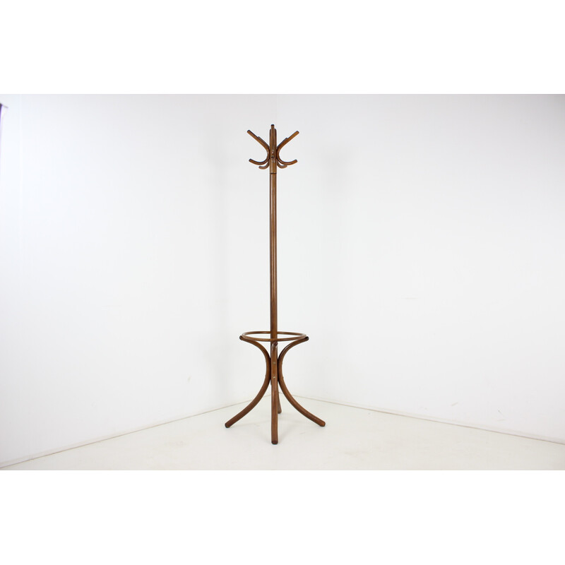 Vintage bentwood coat rack for Thonet, Czechoslovakia 1980s