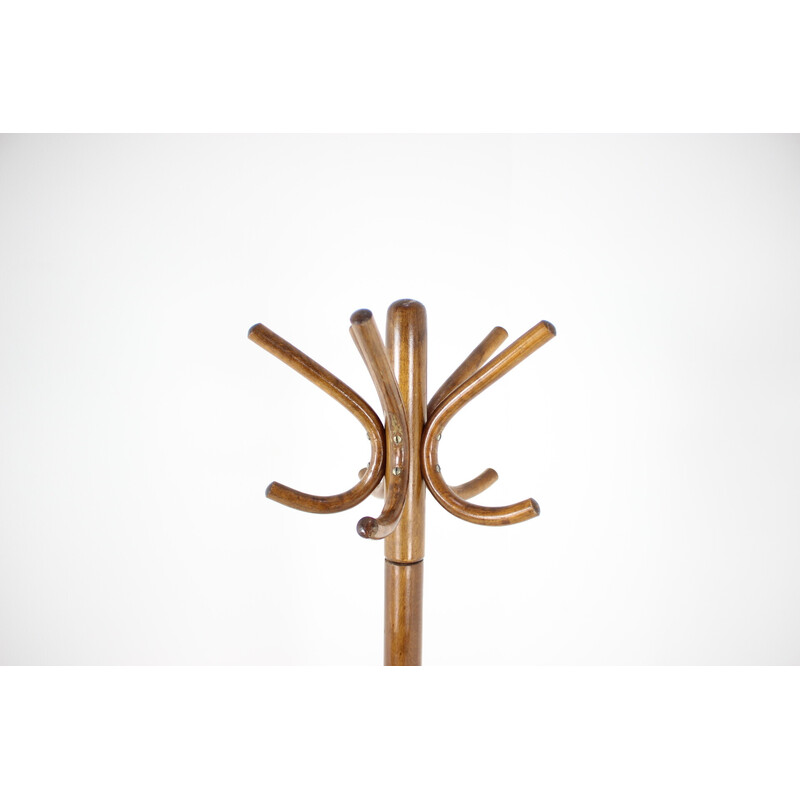 Vintage bentwood coat rack for Thonet, Czechoslovakia 1980s