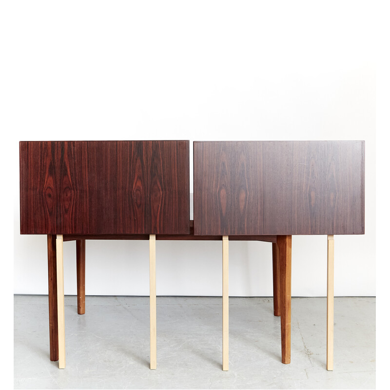 Vintage extendable rosewood table by Henning Kjaernulf for Velje, 1960s