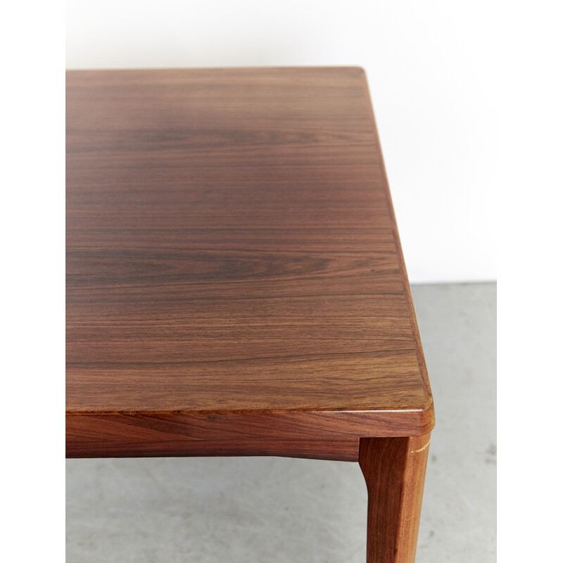 Vintage extendable rosewood table by Henning Kjaernulf for Velje, 1960s