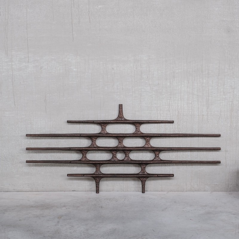 Vintage metal wall sculpture, Belgium 1960-1970