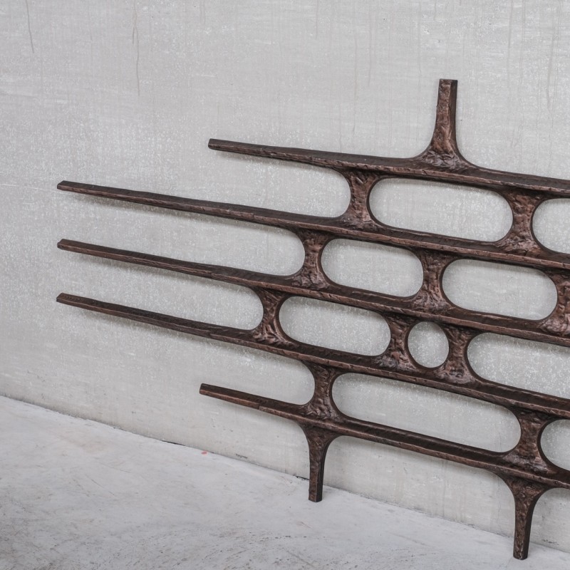 Vintage metal wall sculpture, Belgium 1960-1970