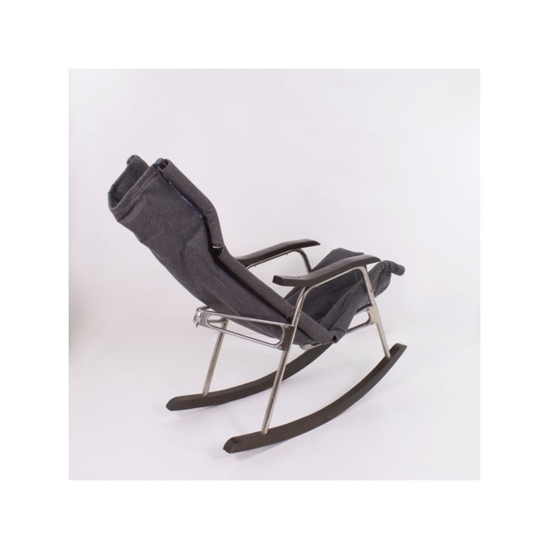 Rocking Chair Von Takeshi Nii, Japan, grau meliert, 1950