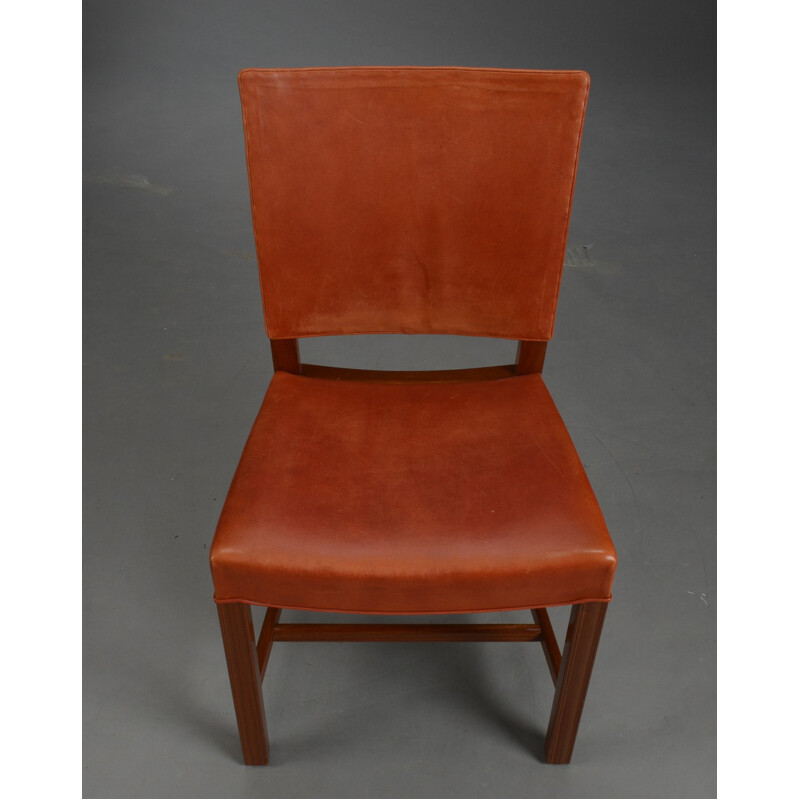 Set of 6 dining chairs model 3949 - Barcelona Chair - by Kaare Klint for Rud Rasmussen - 1930s