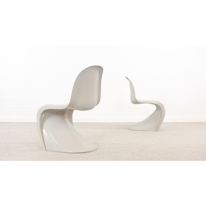 Pair of vintage Panton chairs by Verner Panton for Fehlbaum, 1976