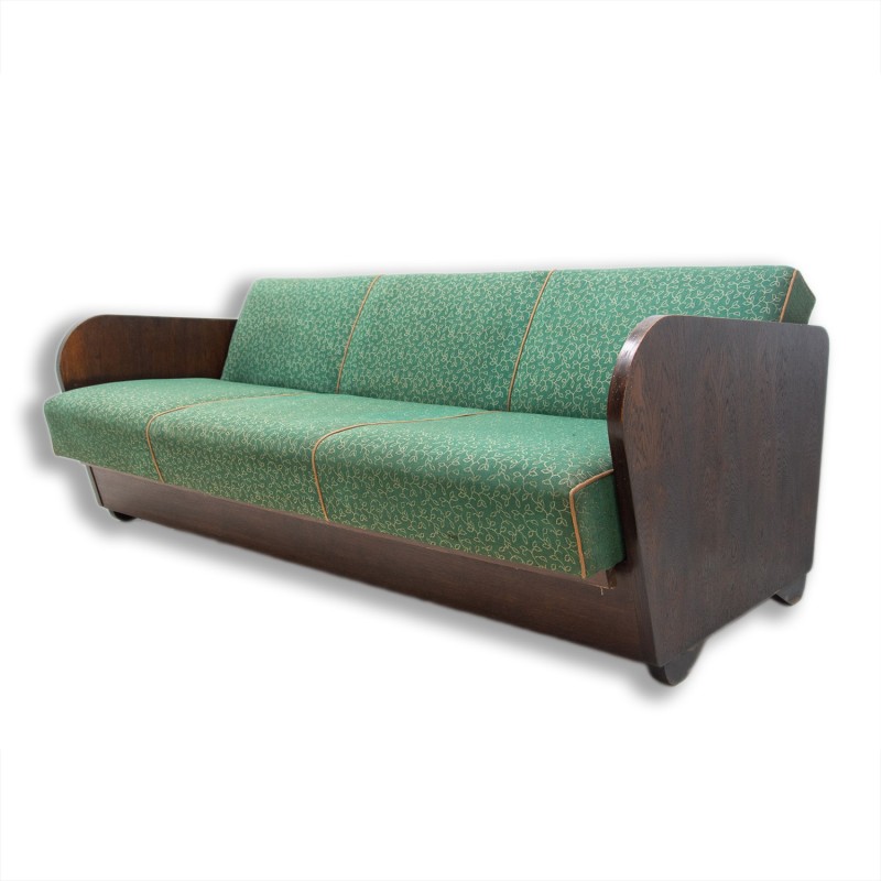 Mid century folding sofabed by Jindřich Halabala, 1950s