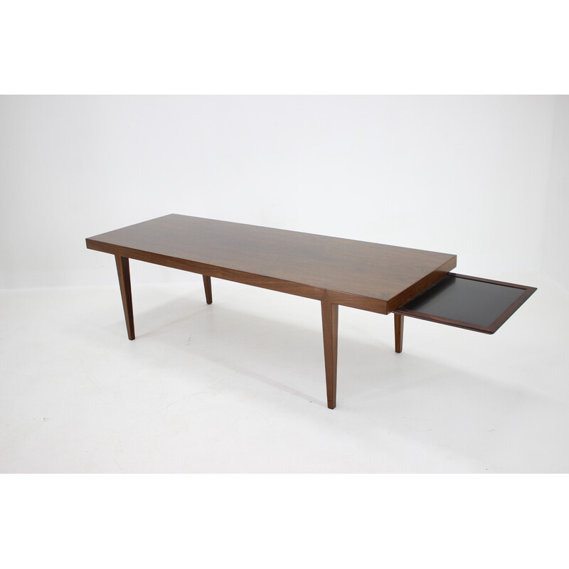 Mesa de café Vintage Rosewood modelo 44 de Severin Hansen para Haslev, Dinamarca Anos 60