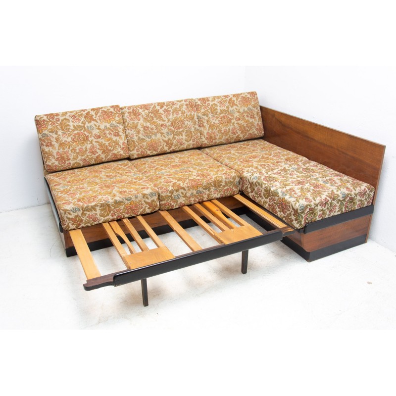 Mid century corner folding sofabed by Jindřich Halabala for Up Závody, Czechoslovakia 1950s