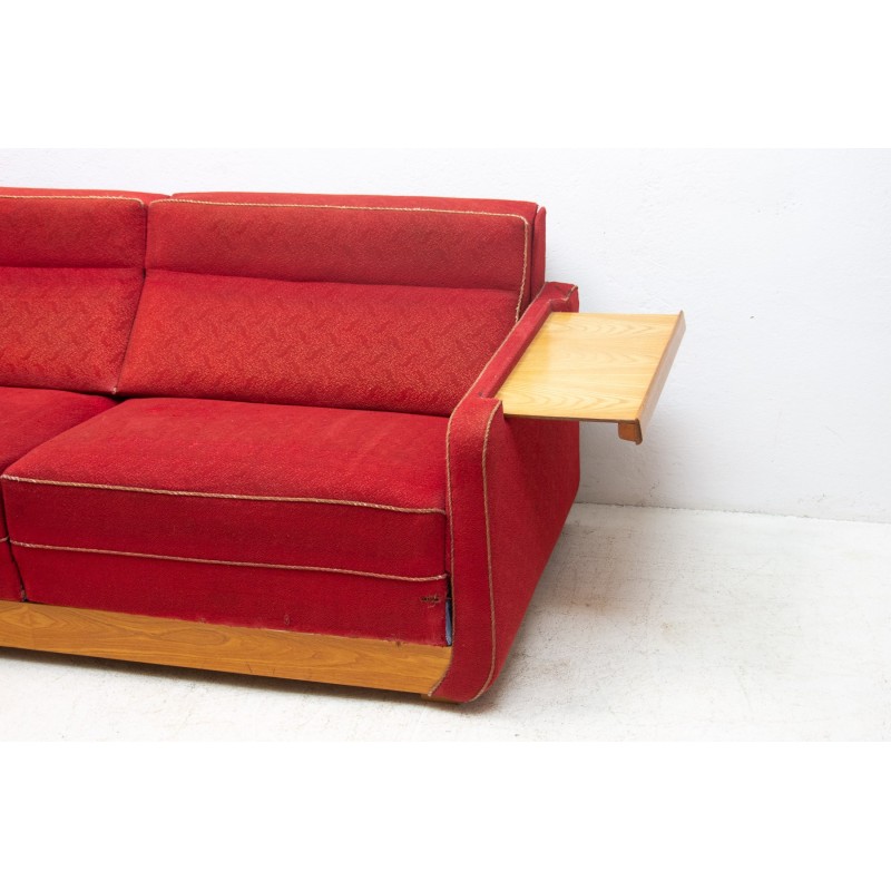 Mid century folding sofabed, Czechoslovakia 1950s