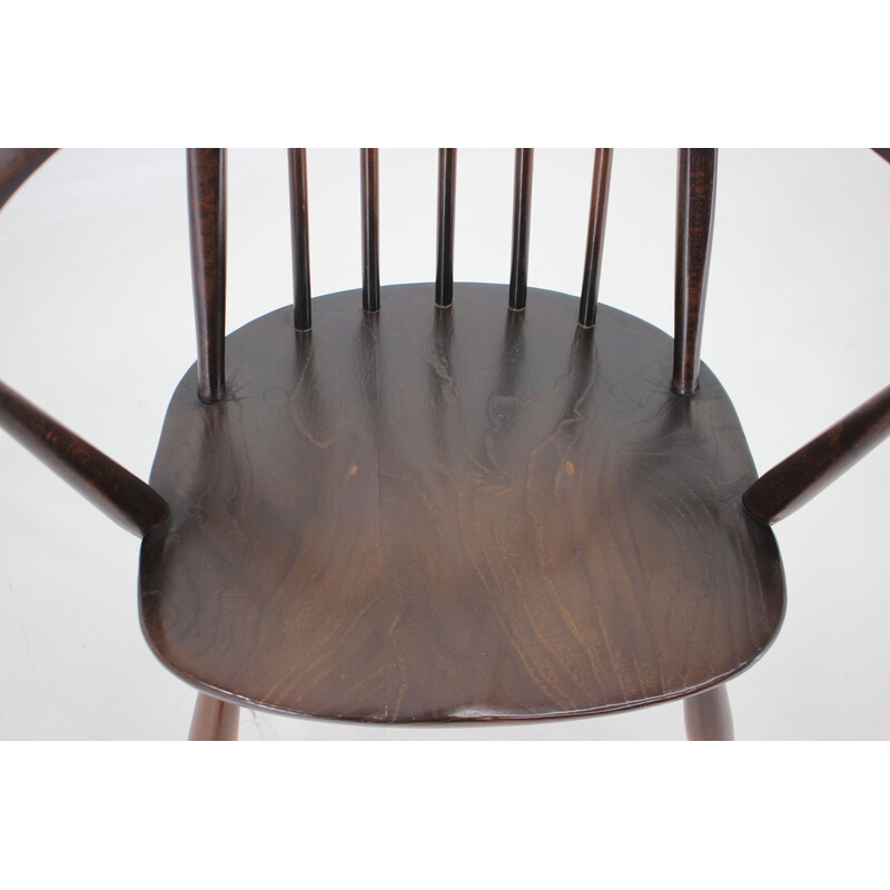 Juego de 6 sillas de comedor Windsor vintage de Lucian Ercolani, Italia Años 60