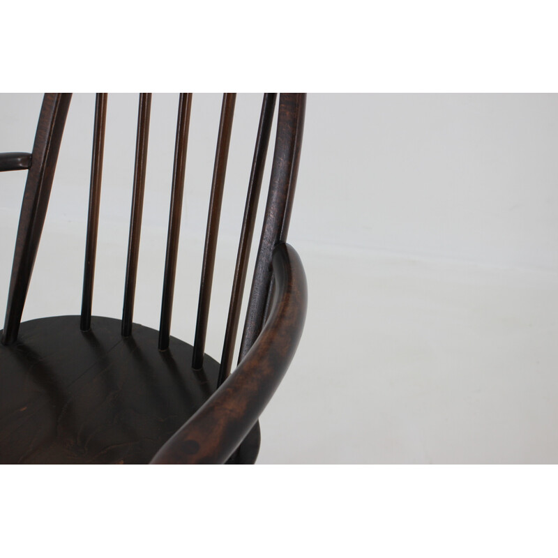 Juego de 6 sillas de comedor Windsor vintage de Lucian Ercolani, Italia Años 60