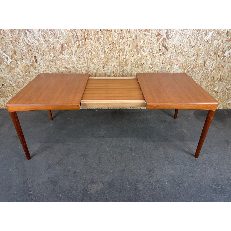 Vintage teakhouten eettafel van H.W Klein voor Bramin, 1960-1970