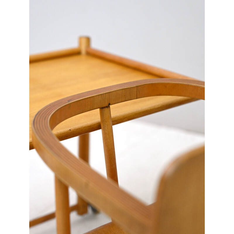 Scandinavian vintage wooden high chair