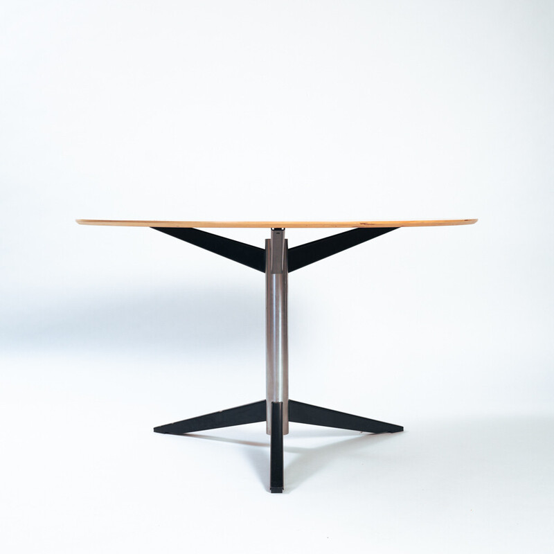 Vintage Dutch oakwood table by Martin Visser, 1960s