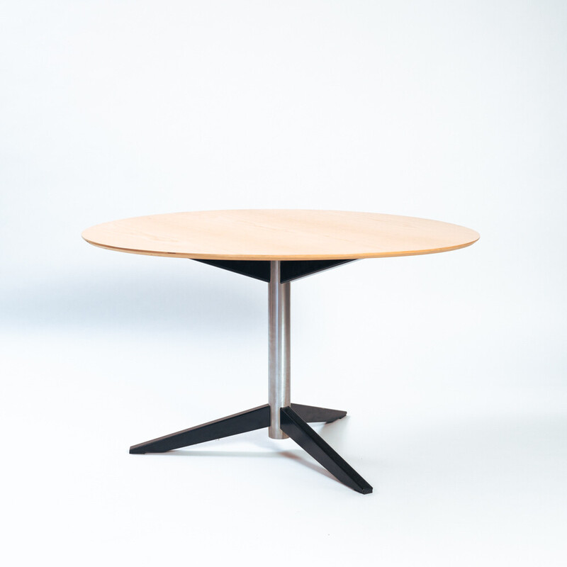 Vintage Dutch oakwood table by Martin Visser, 1960s