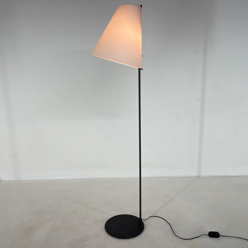 Vintage Micene floor lamp in metal and glass, Italy 1980