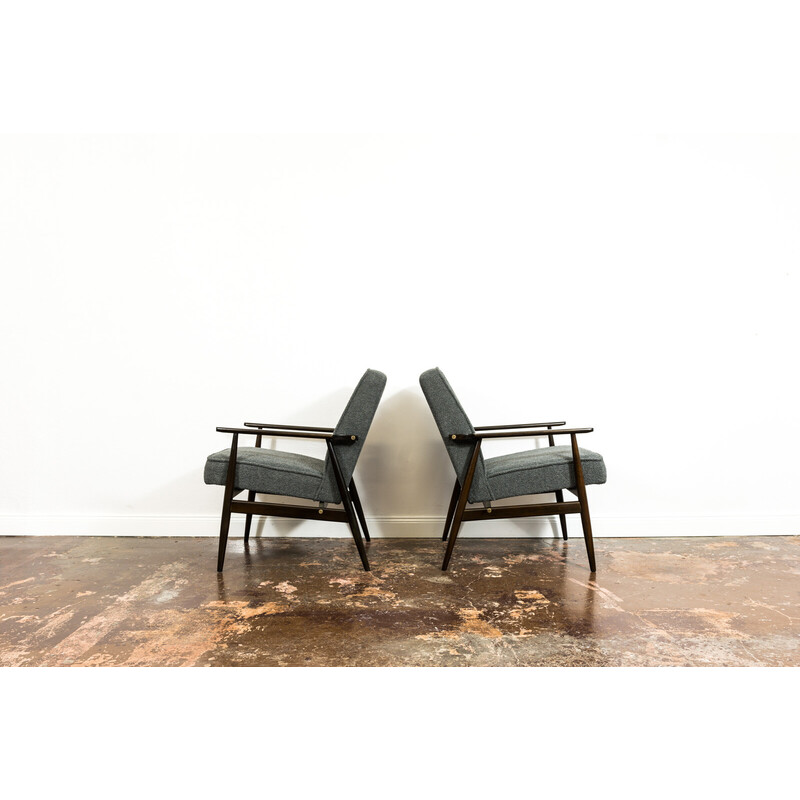 Par de cadeiras de laço vintage por H. Lis, anos 60