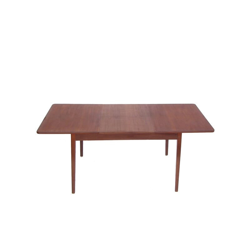 Dutch teak extendable dining table - 1960s