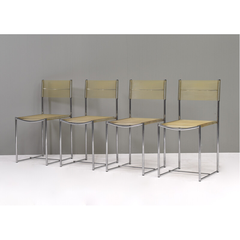 Set of 4 vintage Spaghetti chairs by G. Belotti for Alias, Italy 1979