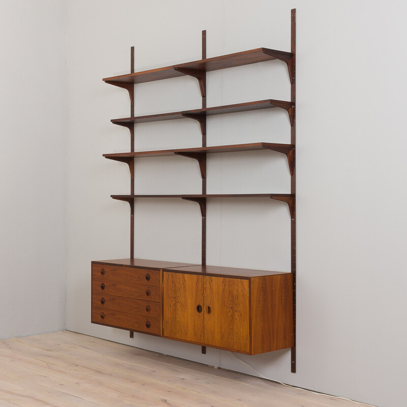 Vintage rosewood wall unit by Thygesen and Sorensen for Hansen and Guldborg, 1960s