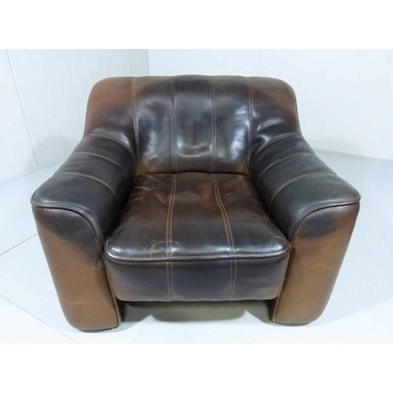 Lounge chair with footstool model DS 44 produced by De Sede - 1970s