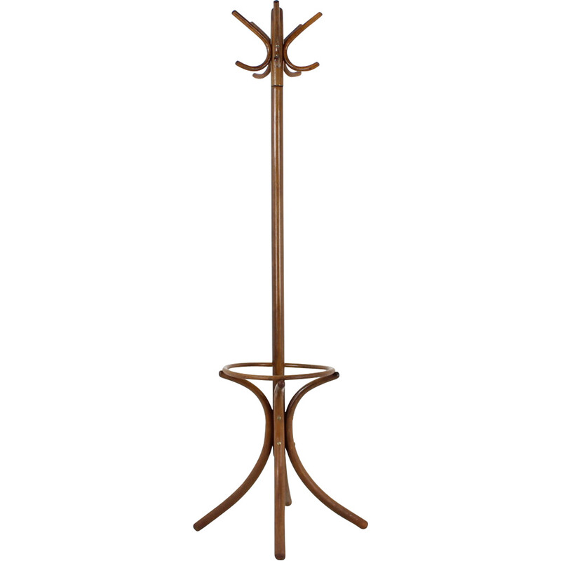 Vintage bentwood coat rack for Thonet, Czechoslovakia 1980s