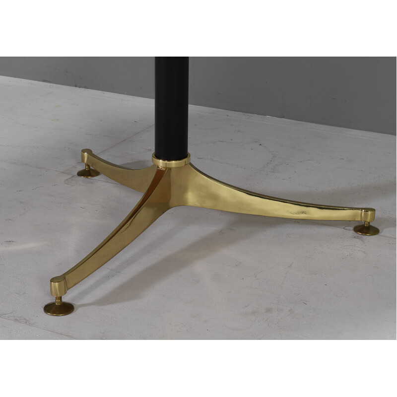 Vintage marble, brass and metal table, Italy 1970s