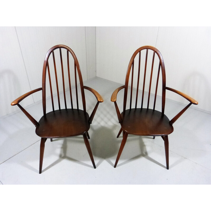 Set of 6 Windsor dining chairs by Lucian Ercolani for Ercol - 1950s