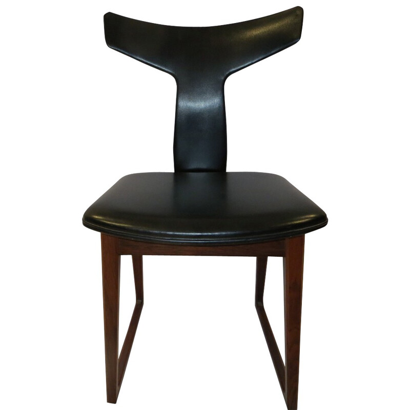 Set of 6 chairs in rosewood, Arne VODDER - 1960s