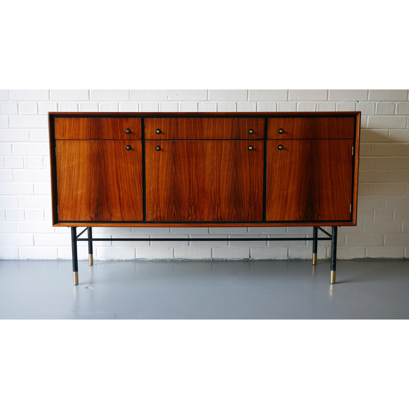 Rosewood and mahogany sideboard produced by Heals - 1950s