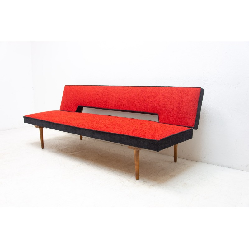 Daybed plegable vintage de Miroslav Navrátil, Checoslovaquia 1960