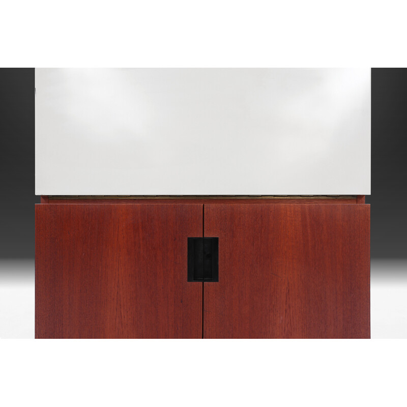 Vintage teak and metal chest of drawers by Cees Braakman for Pastoe, Netherlands 1958s