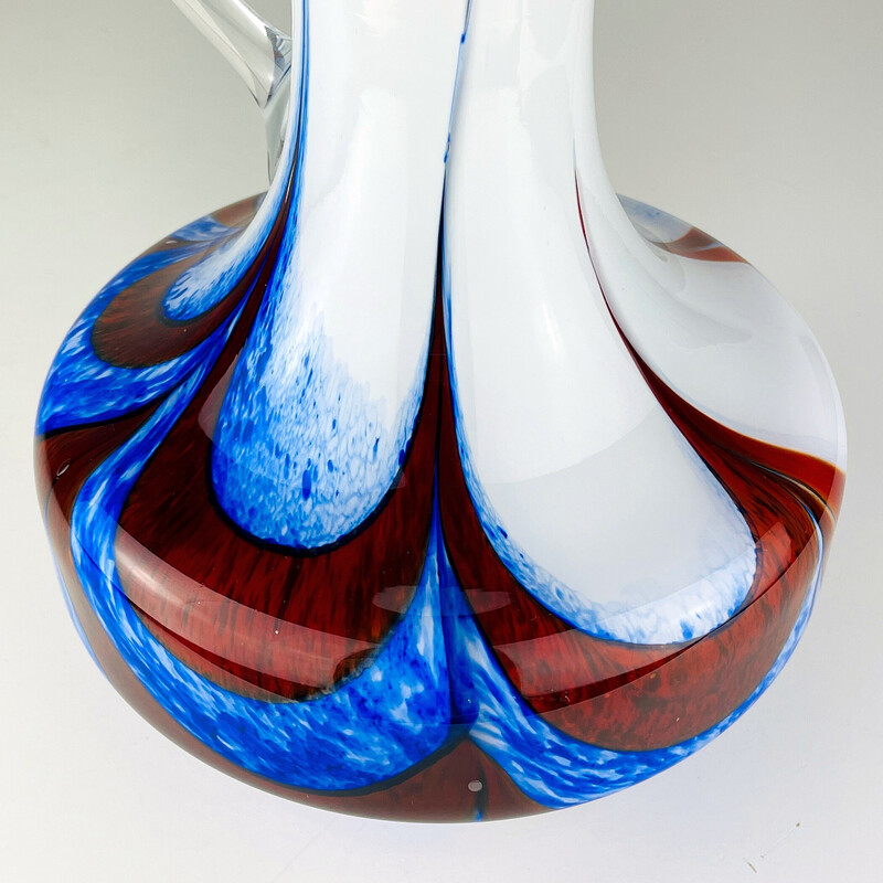 Vintage Murano glass pitcher by Carlo Moretti, Italy 1970s