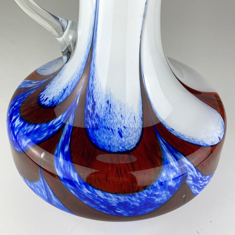 Vintage Murano glass pitcher by Carlo Moretti, Italy 1970s