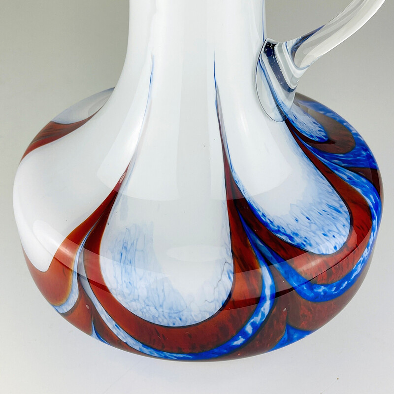 Pichet vintage en verre de Murano par Carlo Moretti, Italie 1970