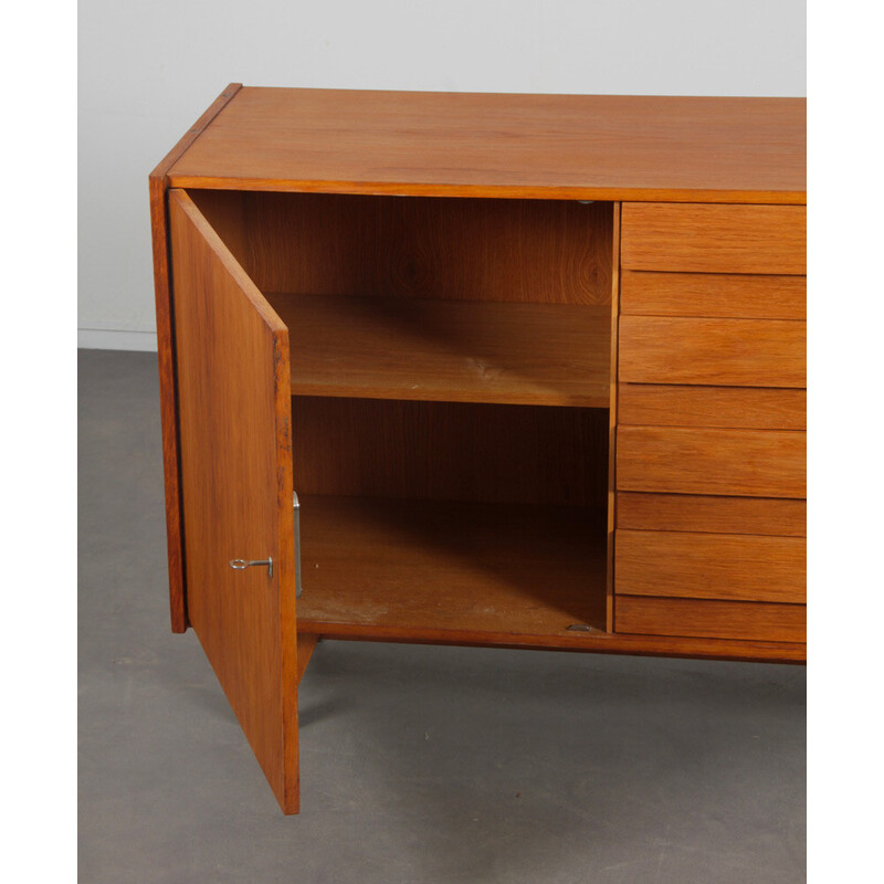 Vintage U-458 oak chest of drawers by Jiri Jiroutek for Interier Praha, 1960s