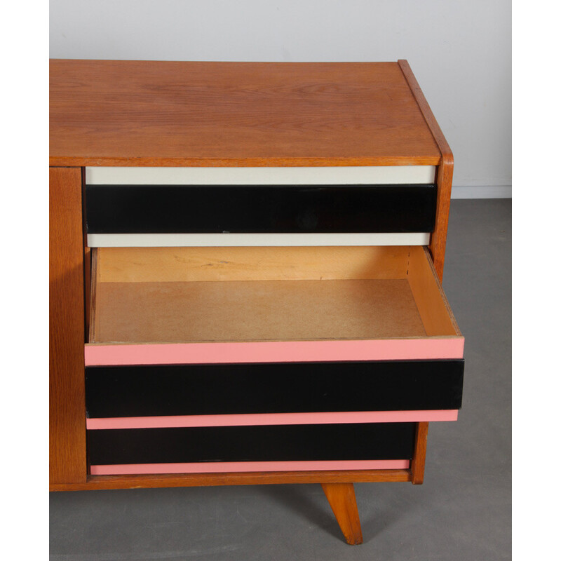 Vintage U-460 eiken dressoir van Jiri Jiroutek voor Interier Praha, Tsjechië 1960