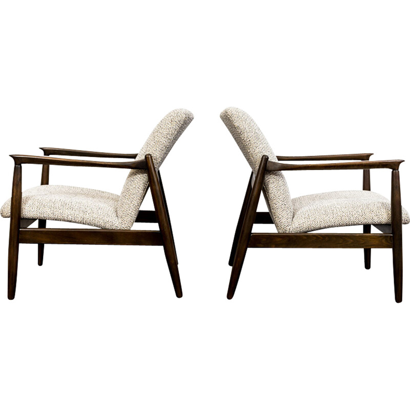 Pair of mid-century Gfm-64 armchairs by Edmund Homa, 1960s