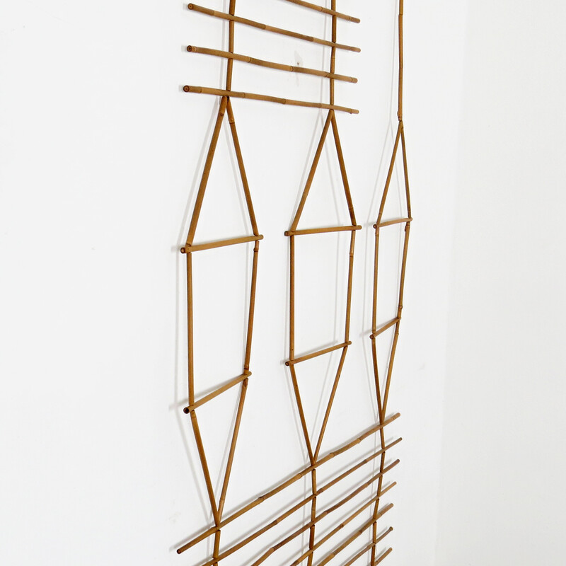 Vintage bamboo wall decoration by Krasna Jizba