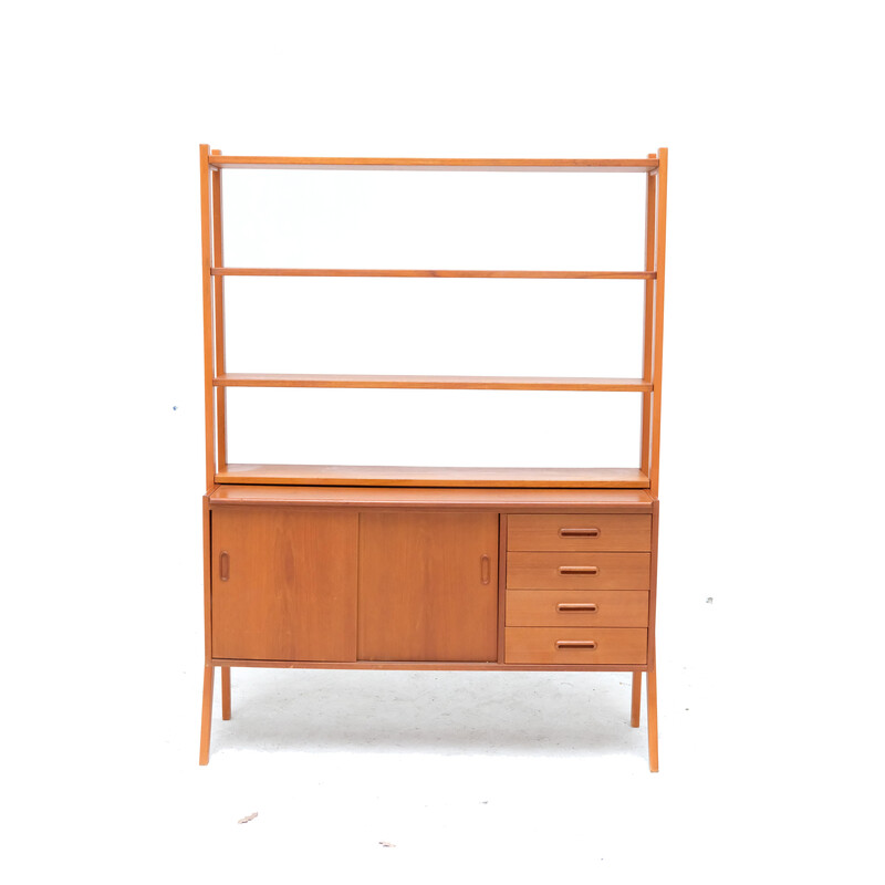 Vintage teak bookcase by Bengt Ruda for Norska Kompaniet, Denmark 1960s