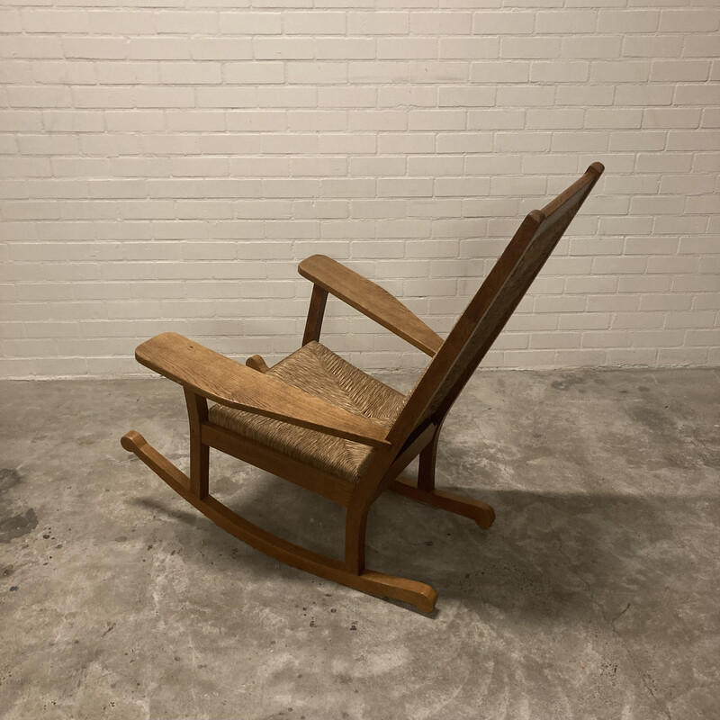 Chaise à bascule vintage Worpswede par Willi Ohler