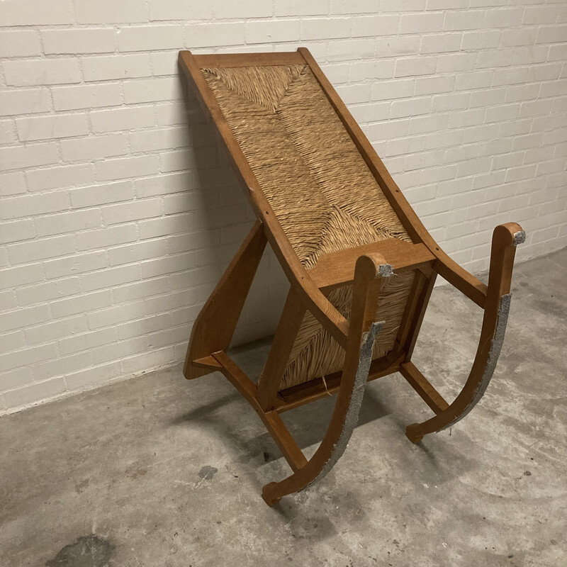 Cadeira de baloiço Vintage Worpswede de Willi Ohler