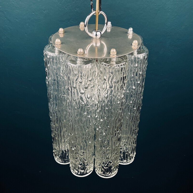 Lámpara vintage de cristal de Murano de Toni Zuccheri para Venini