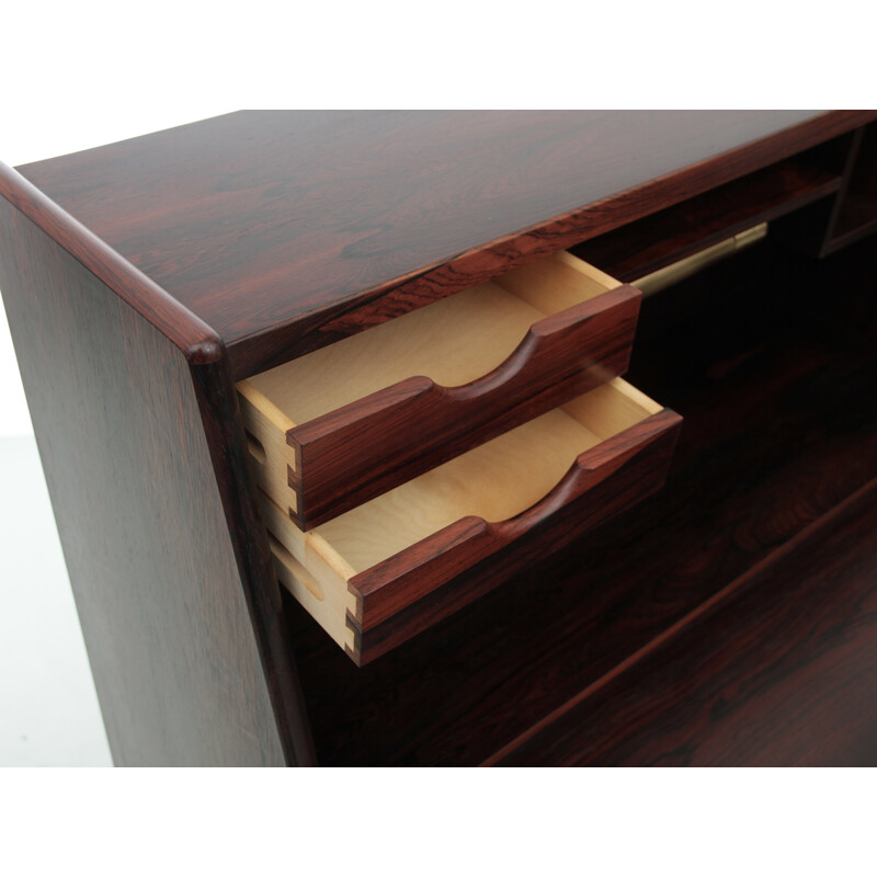 Scandinavian vintage secretary in Rio rosewood by Arne Wahl Iversen