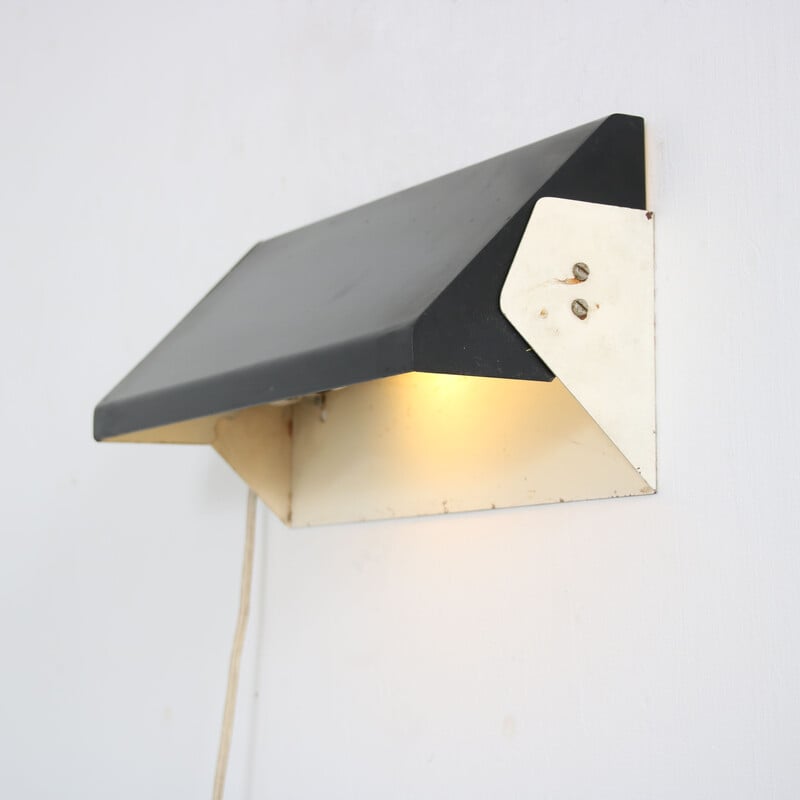 Vintage wall lamp by Hoogervorst for Anvia, Netherlands 1970s